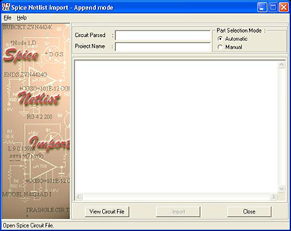 Spice Netlist Import